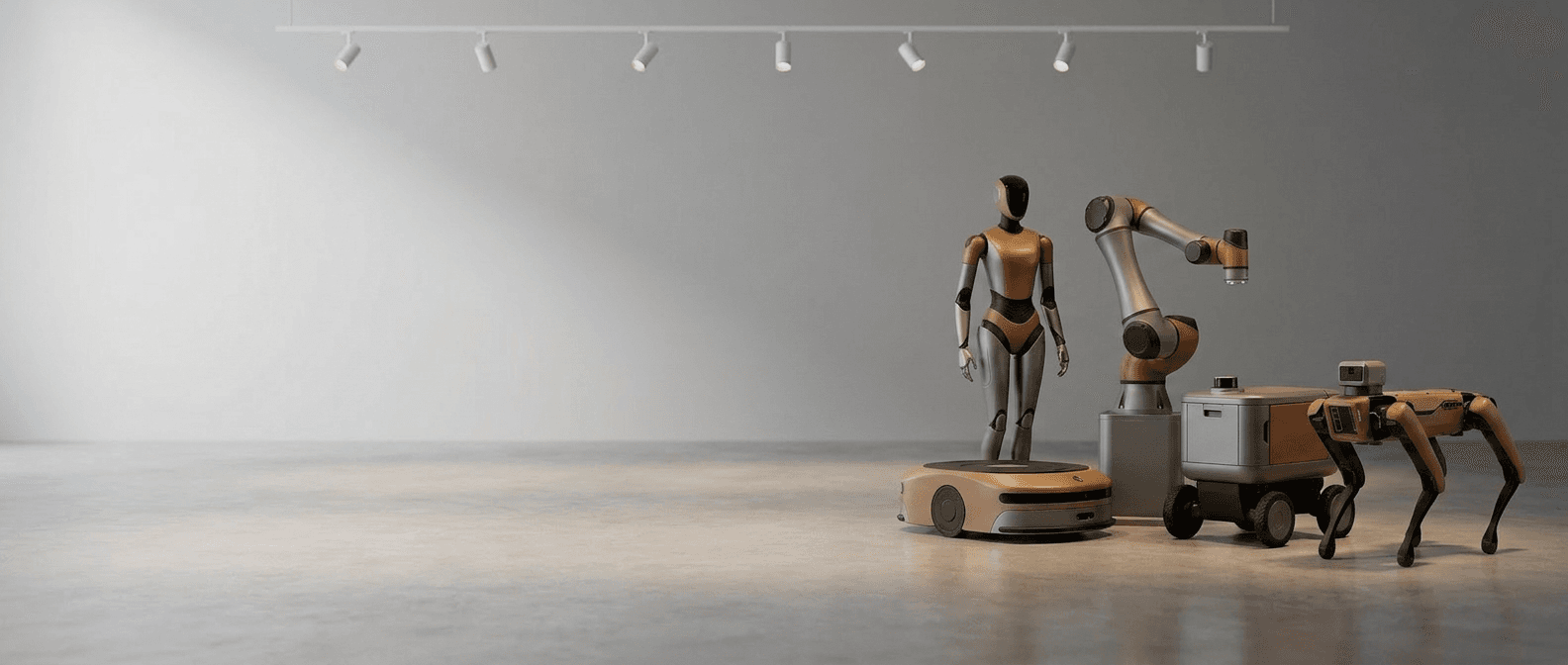 製造業向けロボット（ヒューマノイド・アーム・AMR・四脚）